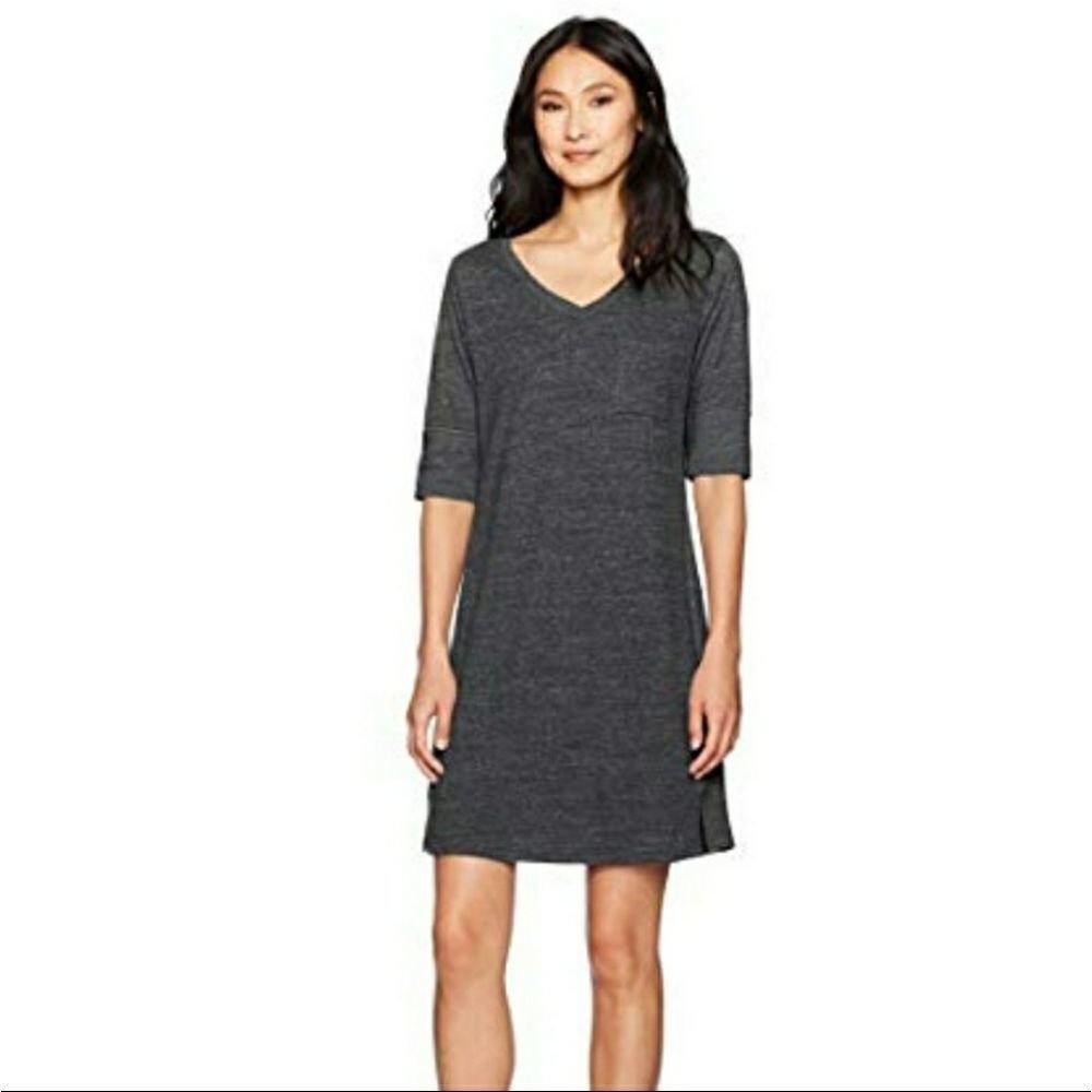 Prana Matilda Dress in Solid Black Size Large
